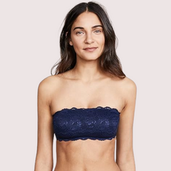 Sexy Tube-Bandeau-BH-Top in auffälligem Kobalt