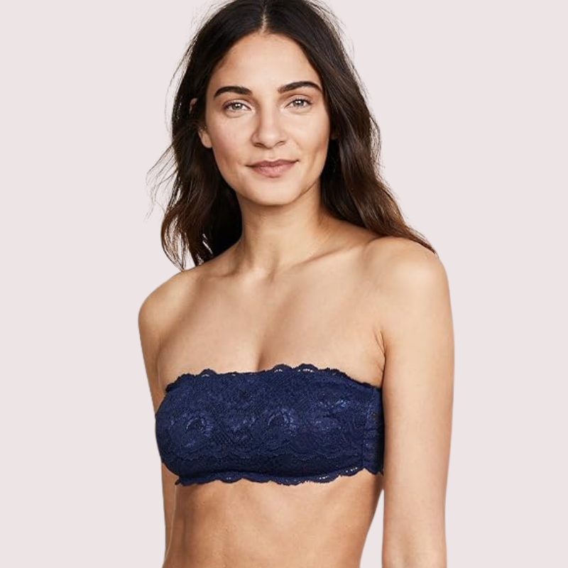 Sexy Tube-Bandeau-BH-Top in auffälligem Kobalt