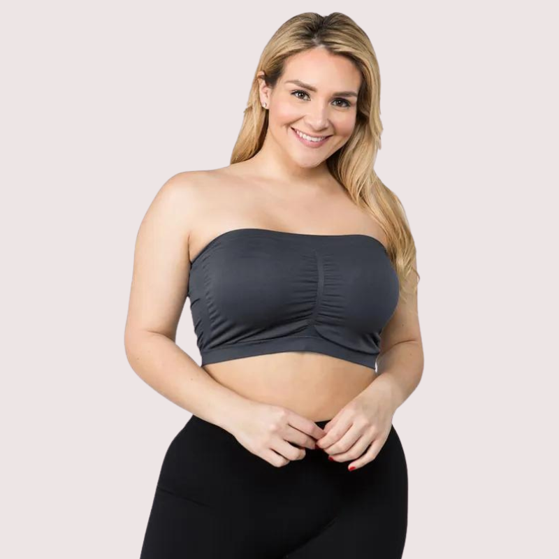 2er-Pack sexy Tube-Bandeau-BH-Tops für Damen