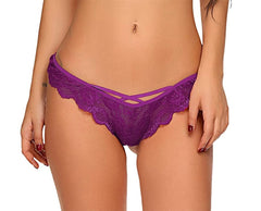 Women's Floral Lace Sexy Thong Panty