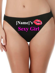 Customize Sexy Girl Cotton Mid Rise Underwear