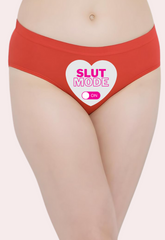 Heart-themed ‘Slut Mode On’ text Custom Panty