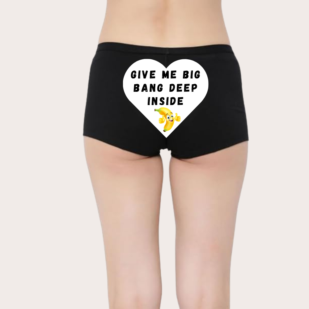 Custom Naughty Quotes Panty for Intimate Moments