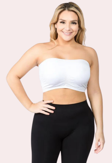 2er-Pack Tube-Bandeau-BH-Tops für Damen